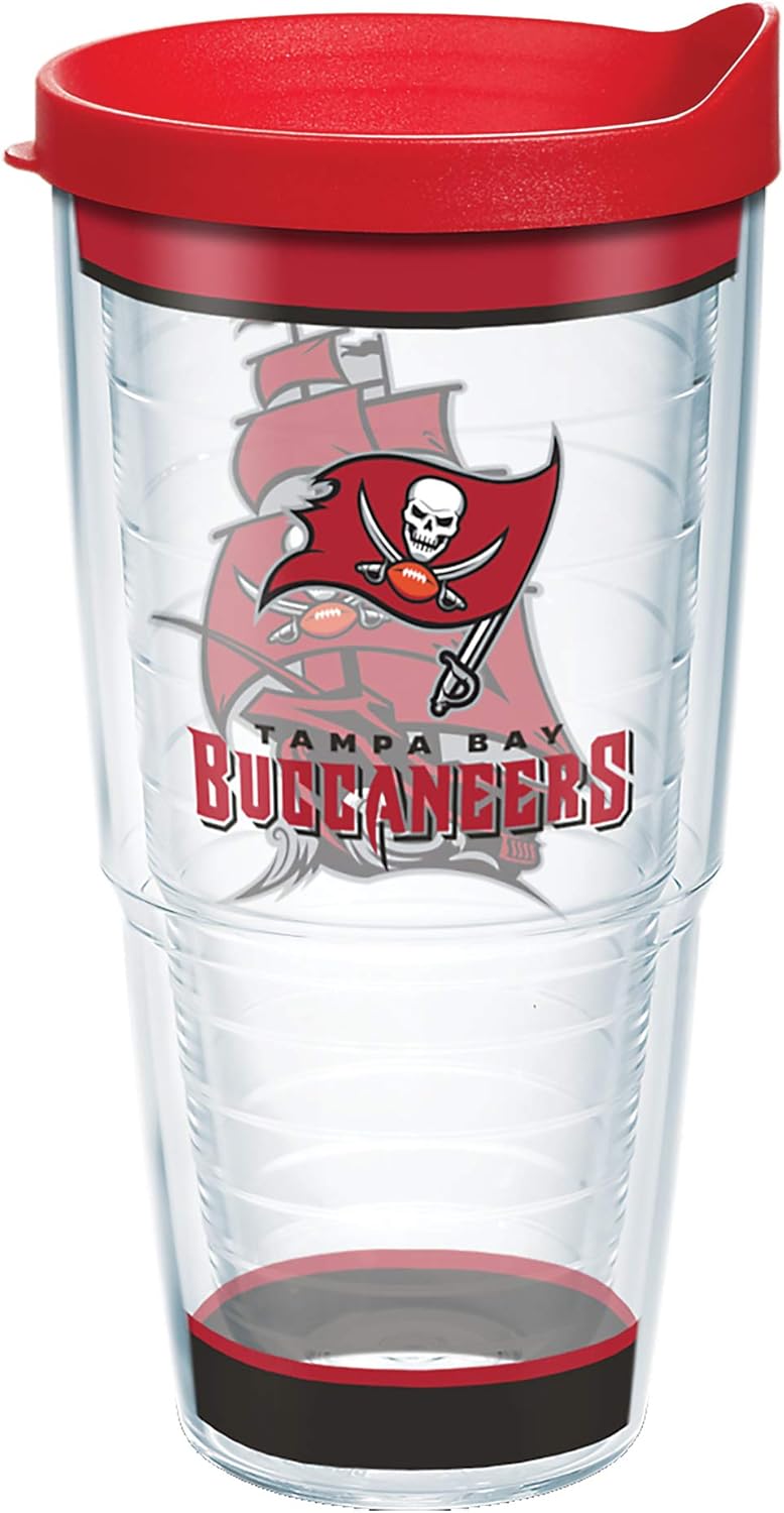 Tervis Made in USA Double Walled NFL Tampa Bay Buccaneers Insulated Tumbler Cup Keeps Drinks Cold & Hot, 24oz, Tradition 13 615tsvYeL. AC SL1500