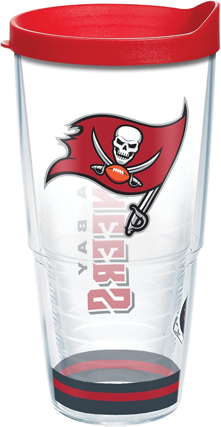 Tervis Made in USA Double Walled NFL Tampa Bay Buccaneers Arctic Insulated Tumbler Cup Keeps Drinks Cold & Hot, 24oz, Clear 11 61M0MwTeAGS. AC SL1500
