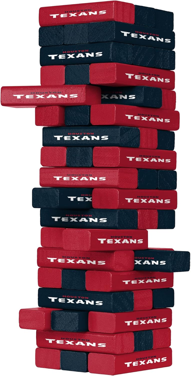 FOCO NFL Unisex-Adult NFL Team Logo Stackable Blocks Game