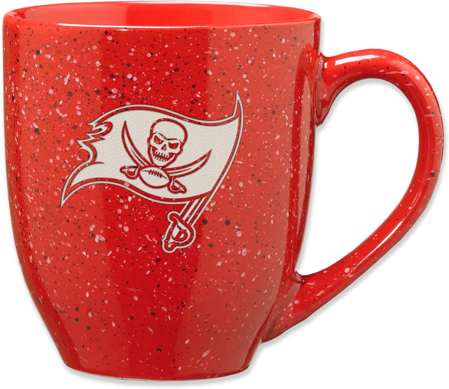 Rico Industries NFL Football 16 oz Team Color Laser Engraved Speckled Ceramic Coffee Mug