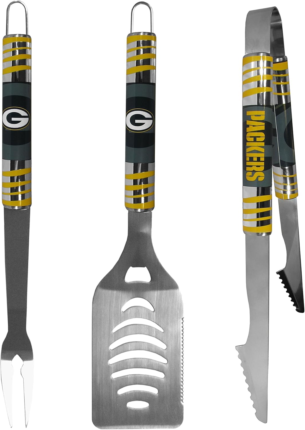 NFL Siskiyou Sports Fan Shop Green Bay Packers Tailgater BBQ Set 3 piece Team Color