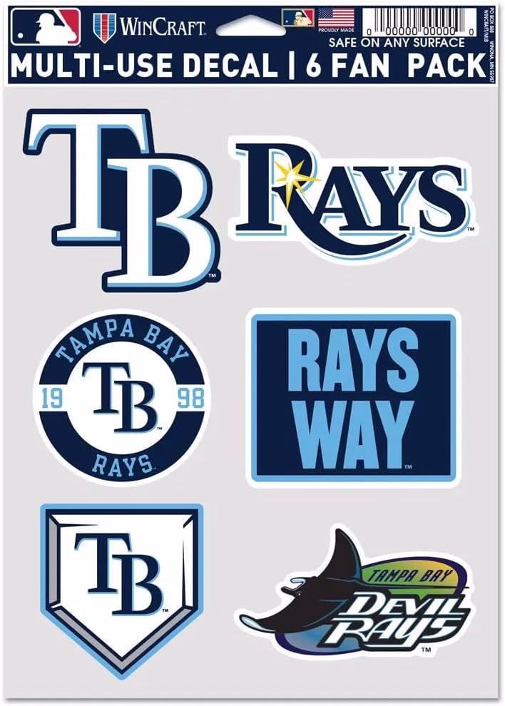 Tampa Bay Rays Multi Use 6 Fan Pack